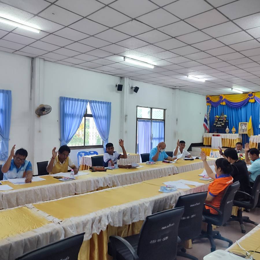 ประชุมหารือพิจารณาช่วยเหลือผู้ประสบสาธารณภัยในเขตตำบลองค์การบริหารส่วนตำบลหว้านคำ ปี 2568 
